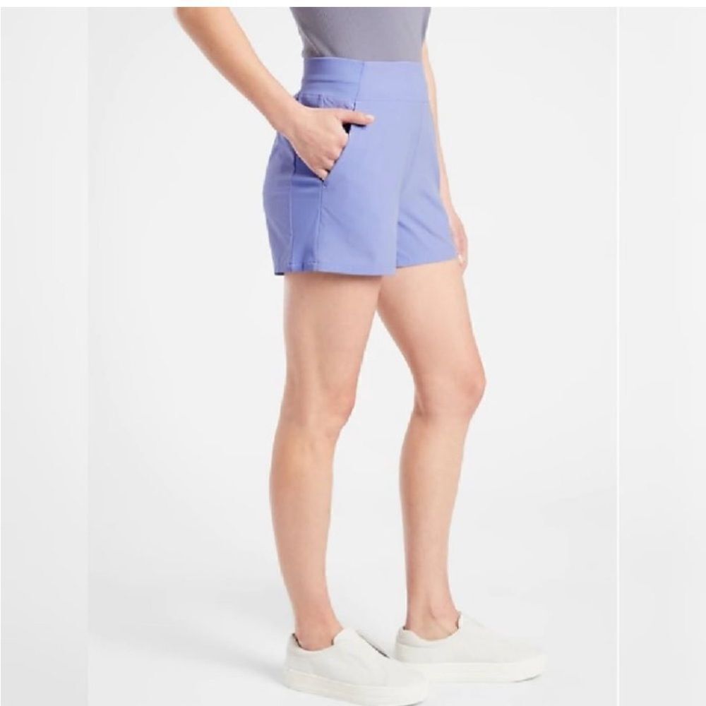 Athleta woman solid purple Brooklyn shorts - Picture 7 of 11